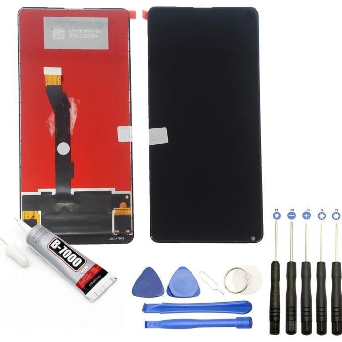 Visiodirect® Ecran complet: Vitre + LCD compatible avec Xiaomi MI Mix 2S Taille 5.99 NOIR + Kit outils + Colle B7000 Offerte - Téléphonie