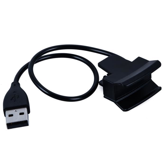 Câble de Charge Compatible avec Fitbit Charge 3, Câble de Remplacement USB Clip Dock Accessoires Adaptateur pour Charge 3 / Charge SE Smartwatch