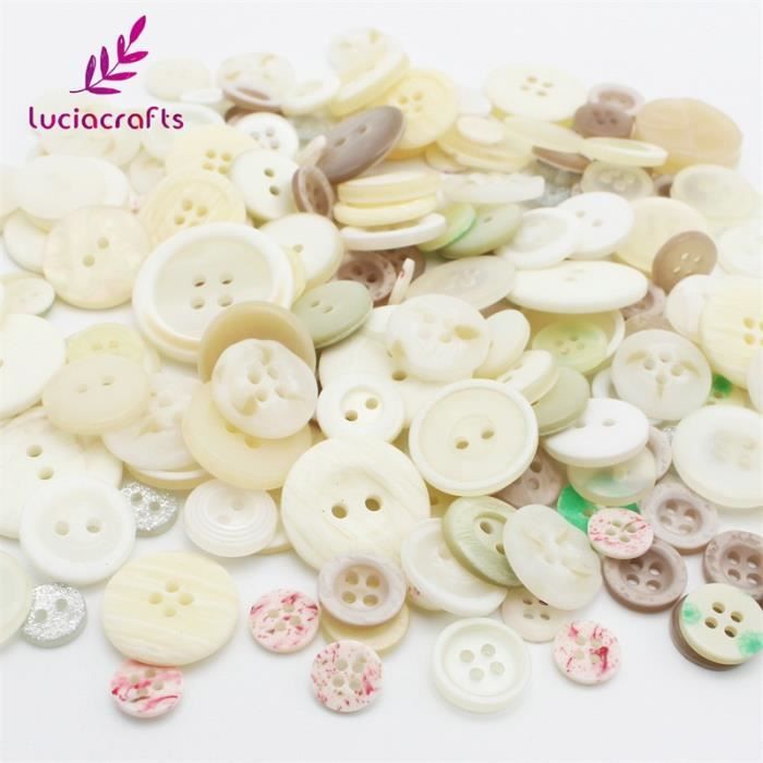 ZoTuoART Lot De 12 Boutons Ronds Siples En étal – Boutons De Rechange