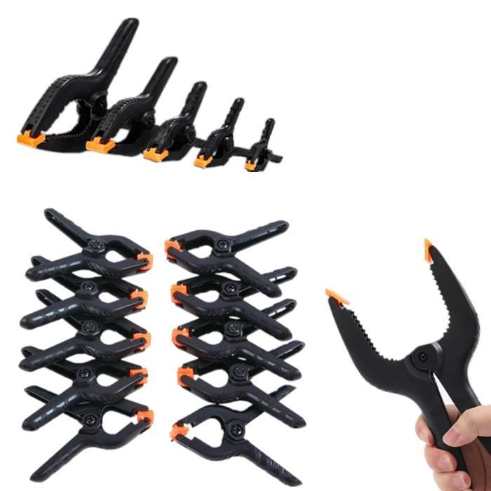 Lot De 6 Pinces à Ressort En Nylon Extra Fortes – 10 Cm – Pour Bricolage, Studio Photo, Artisanat