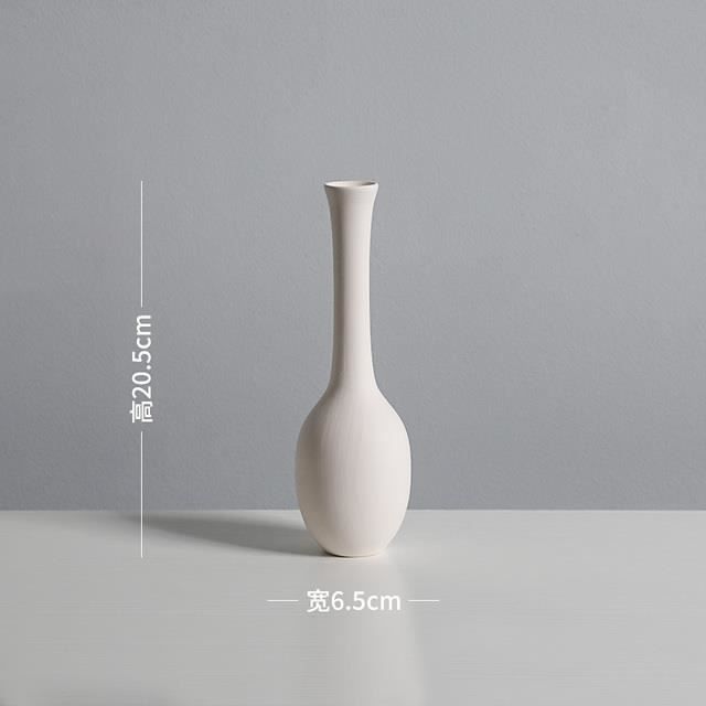 VASE,White 20.5cmPetits vases minimalistes en céramique, décoration