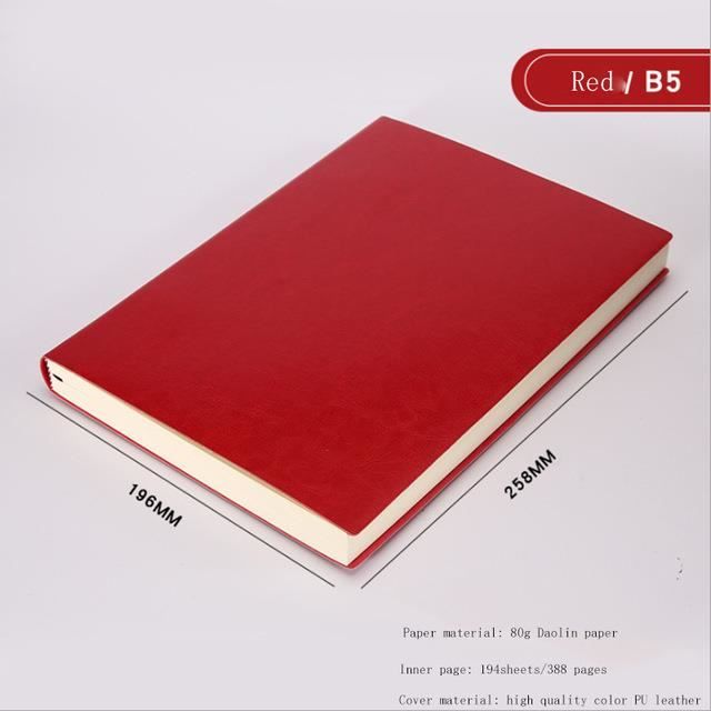 Carnet De Notes À Spirales A5 Journal 160Pages, Papier 100G-M² Bloc