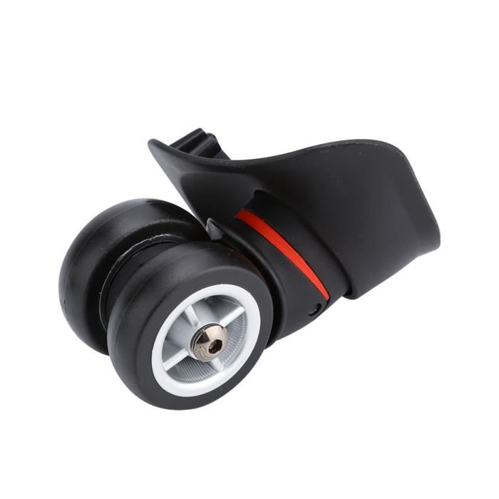 Lot De 2 Roues Pivotantes 55 Mm Pour Valise - Roulette De Remplacement Universelle 360° - Réparation Bagage Silencieuse Et Robuste
