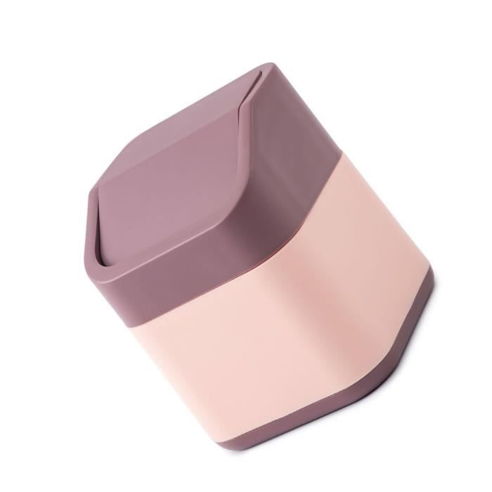 2 Pièces Poubelle À Rabat Poubelles Pour Le Bureau Ordinateur De Bureau Poubelle De Comptoir