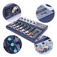 Console de mixage professionnelle à 7 canaux pour table de musique US Plug 110-240V-1