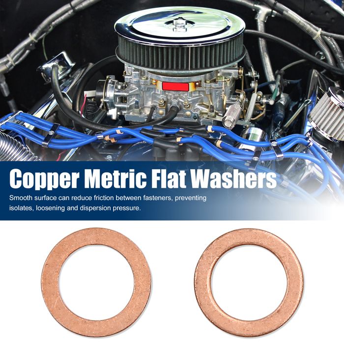 RONDELLE,--Rondelles En Cuivre Massif 8x12x1mm, 20 Pièces, Joint à