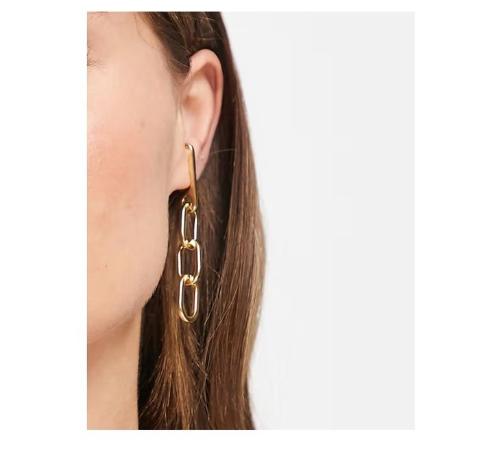 Boucles D'oreilles à Clous PILGRIM - Plaqué Or - Neuf Avec étiquettes - Élégance Simple