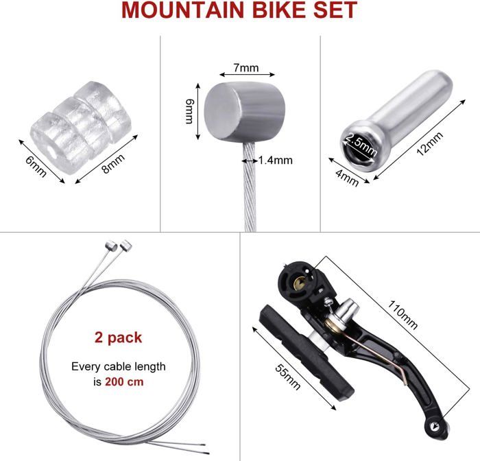 Jeu de freins vélo électrique double piston frein vélo sécurité