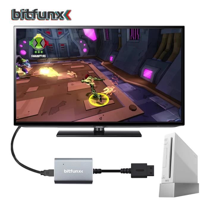 Bitfunx-Adaptateur de convertisseur HDMI pour Nintendo Wii