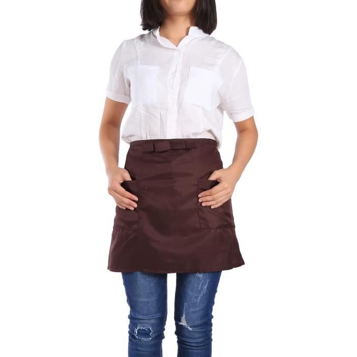 Veraing Lot de 3 tabliers de cuisine imperméables réglables avec poches