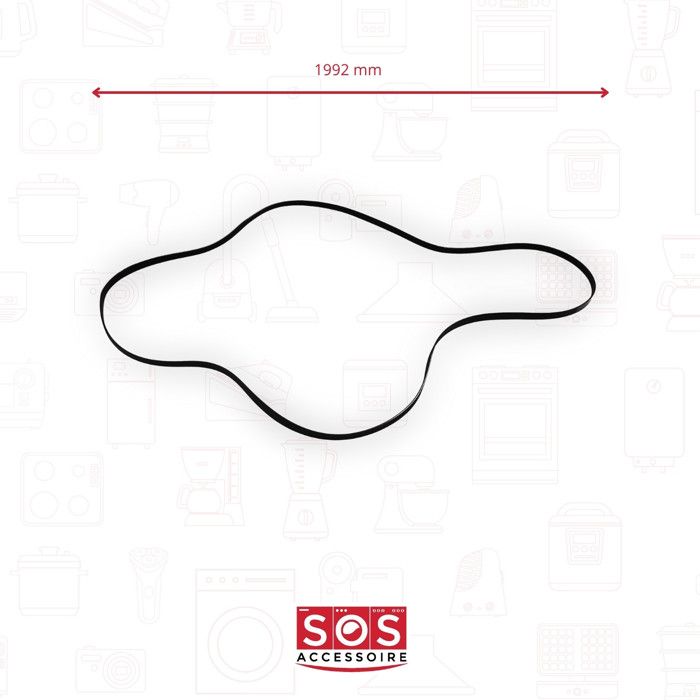 Courroie 1995h7, 00650499 Pour Seche-linge Bosch - Livraison Rapide