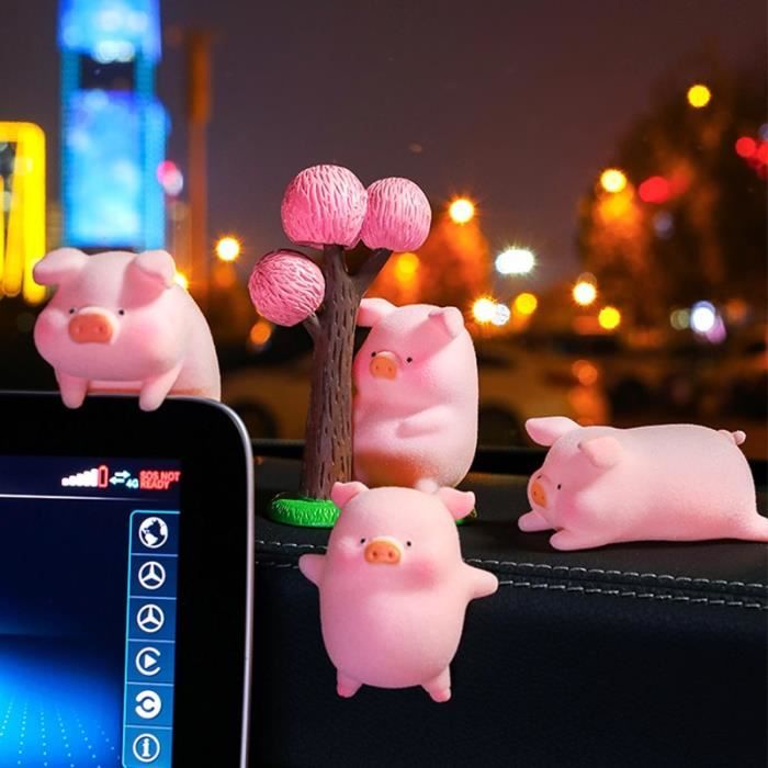 Statue deco,Tableau de bord de voiture cochon rose mignon à la mode, poupée  drôle Anime , - Type Enjoy Piggy - Cdiscount Maison