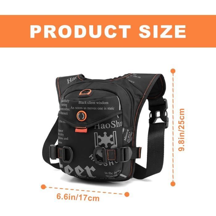 ISEYOU Sacoche de Jambe Moto, Sac de Jambe avec Poche ISEYOU Sacoche de Jambe Moto, Sac de Jambe avec Poche