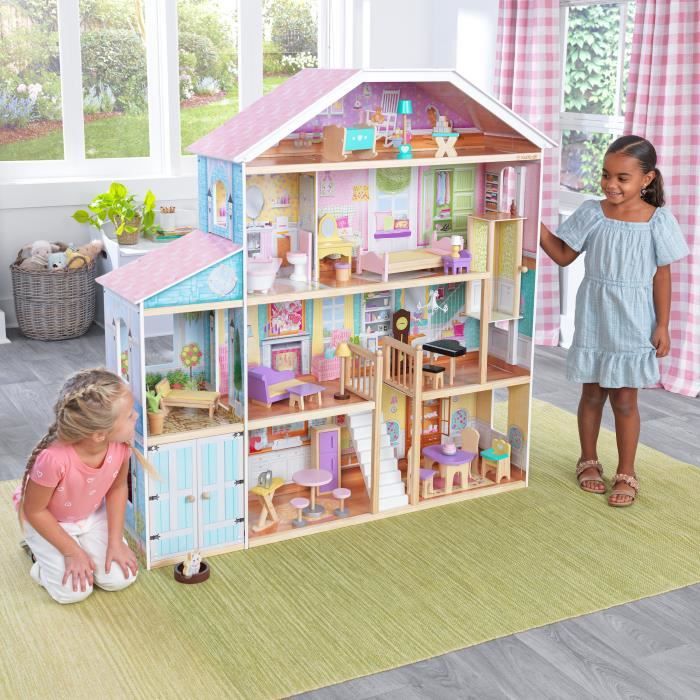 KidKraft Maison de poupées en bois Grand View avec 34