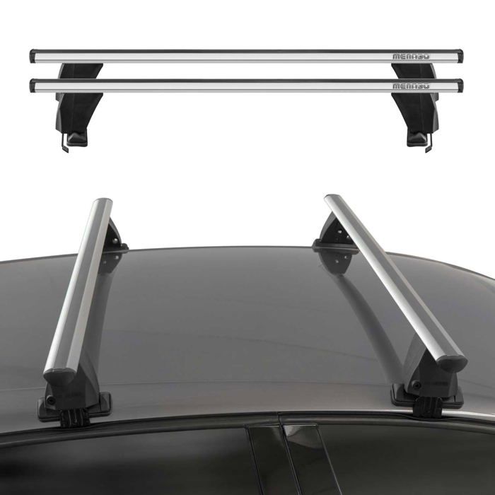 Barres De Toit Transversales Noires Menabo Pour BMW X4 F26 (2014-2018) - Capacité 50 Kg - 7