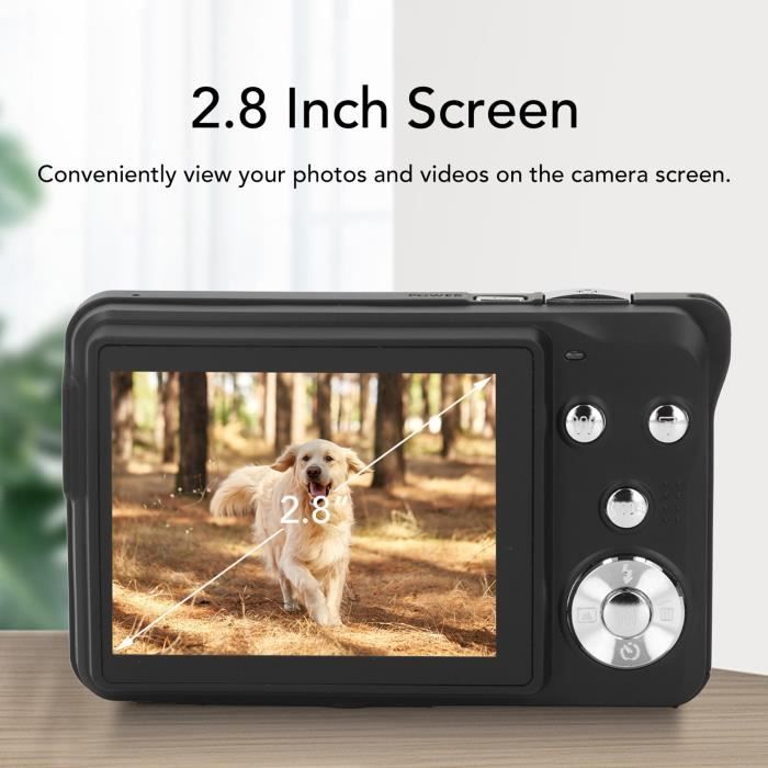 Appareil photo numérique 64 MP 4K avec zoom 18x, écran IPS, balance des blancs, stabilisation, détection de visage pour photographie, vlogging (noir Appareil photo numérique 64 MP 4K avec zoom 18x, écran IPS, balance des blancs, stabilisation, détection de visage pour photographie, vlogging (noir
