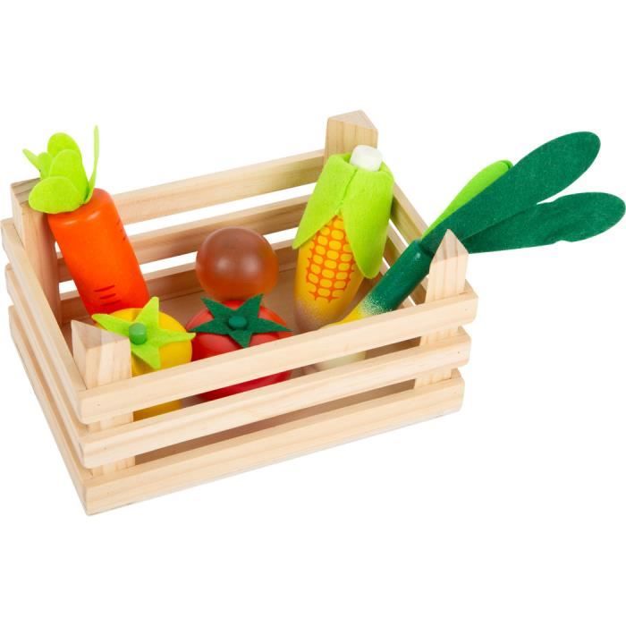 COSTWAY Marchande Enfant 3 Ans+ en Bois - 36 Légumes et Fruits