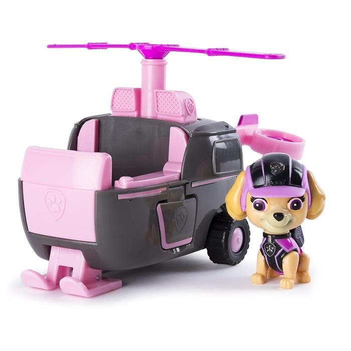 Mission de Pat Patrouille V?�hicule de base de la mission de Paw Skye h?�licopt?�re avec la figure 
