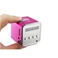 Mini Enceinte 4gb Rose MP3 USB MICRO SD FM -2