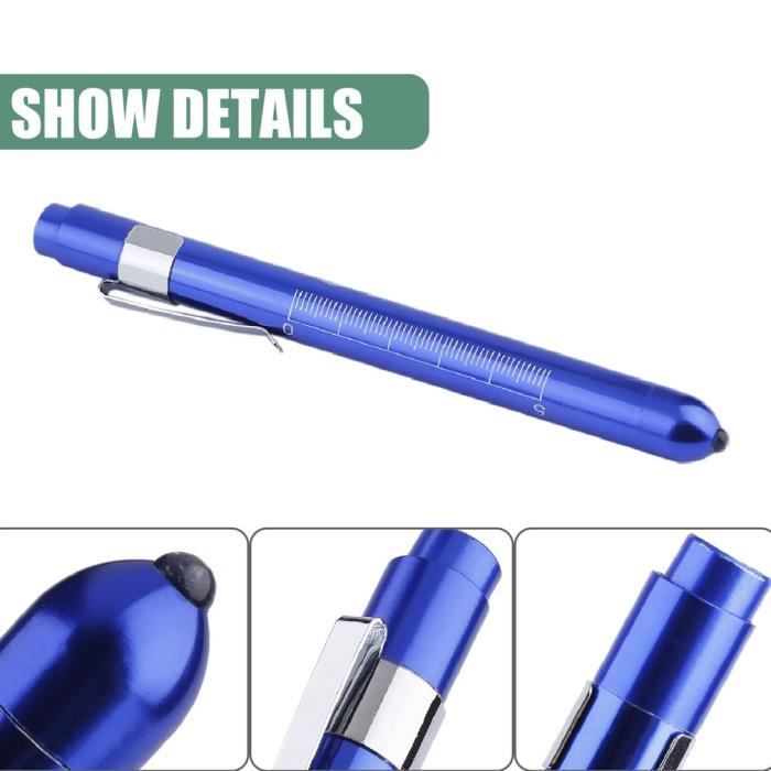 Noir) Lampes-stylos à LED Lampe-stylo Médicale Empêchant