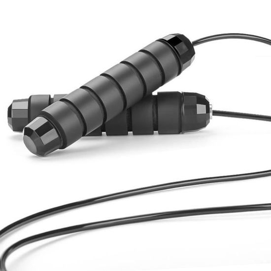 Corde à Sauter Fitness Sans Enchevêtrement - Longueur Réglable 2,8 M, Poignées Ergonomiques, Pour Boxe Et Cardio