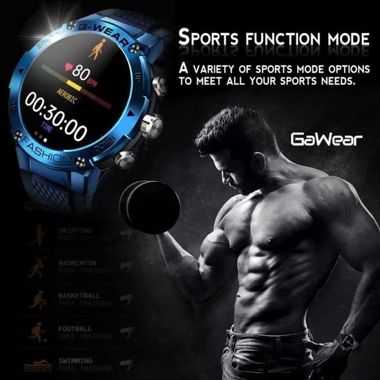 Montre sales connectée badminton