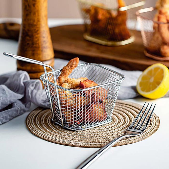 PANIER POUR FRITES SNACKS ACCESSOIRES POUR SERVIR DES FRITES NOIR 22X13X8CM - Maison PANIER POUR FRITES SNACKS ACCESSOIRES POUR SERVIR DES FRITES NOIR 22X13X8CM - Maison