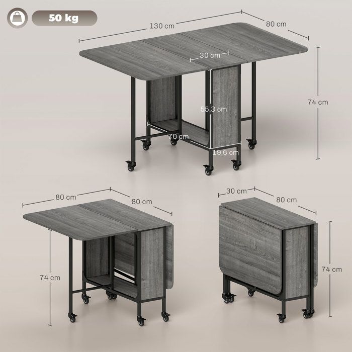 Amzcrzy Table Table Petites Tables Rondes en Bois Petite d'Appoint Pliable pour Sofa Petite Table Ronde Mobile Petite Table de Salle à Manger pour la Maison Table d'Extérieur pour la Maison Décoration