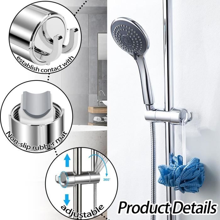 Support De Pommeau De Douche Sans Perçage Pour Salle De