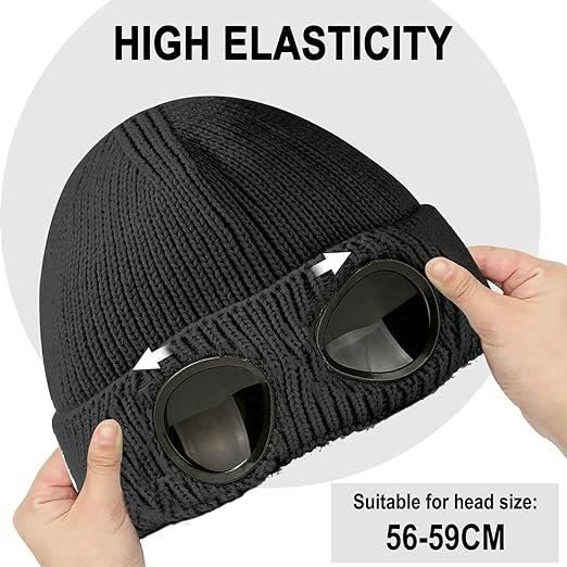 Lot De 4 Bonnets Thermiques Doublés En Polaire Pour Hommes Bonnet D'Hiver Isolé