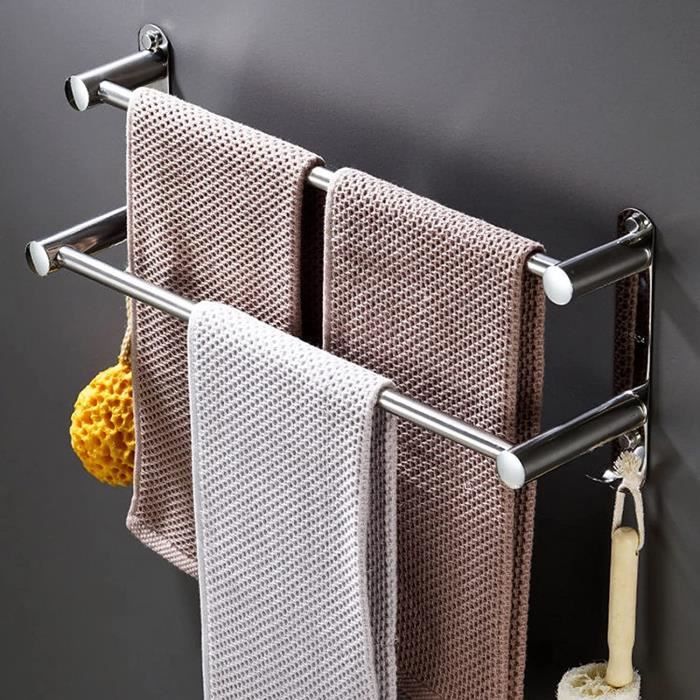 Acheter Crochet de porte en forme de Z en acier inoxydable, porte-serviette  et chapeau pour salle de bain, rangement à domicile, décoration, barre à  serviettes de salle de bain