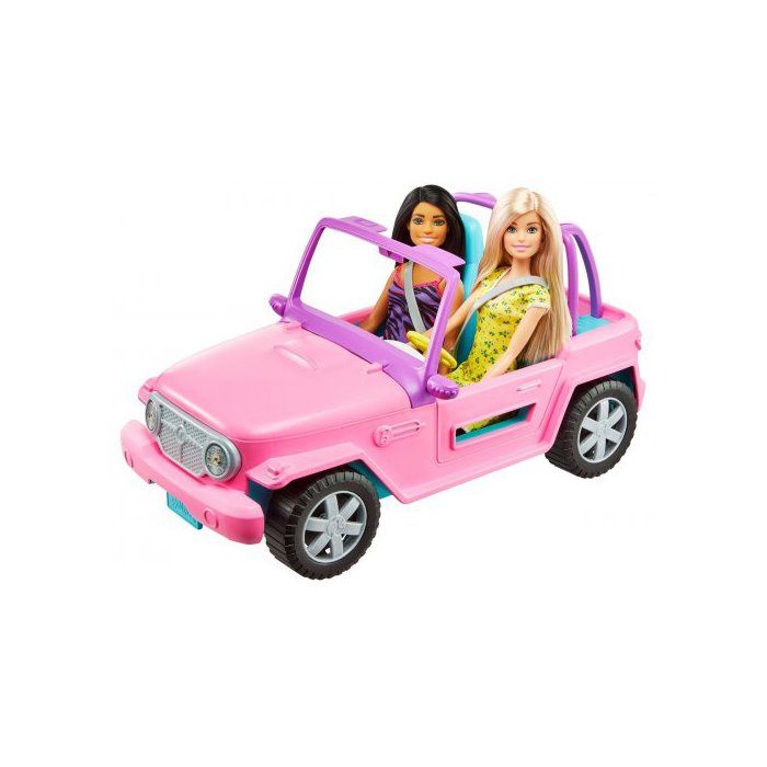 Pack Barbie Avec Jeep, Bateau Et 2 Poupées - Neuf, Boîte Légèrement Abîmée, Mattel 2020