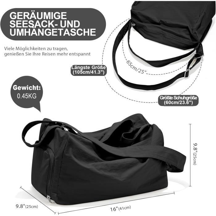 Sac De Sport 20L Avec Compartiment à Chaussures - Poche étanche, Portable Bouteille, Beige