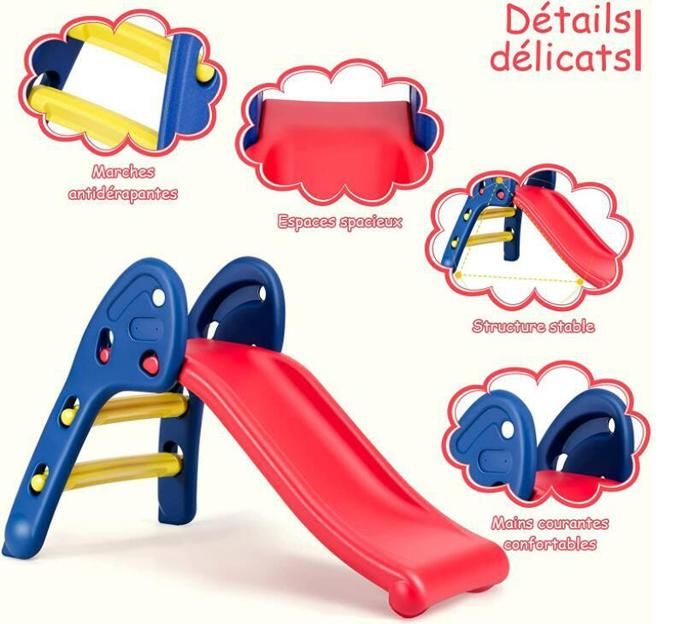 Toboggan Pliable pour Enfants Toboggan d'Extérieur et d'Intérieur 135