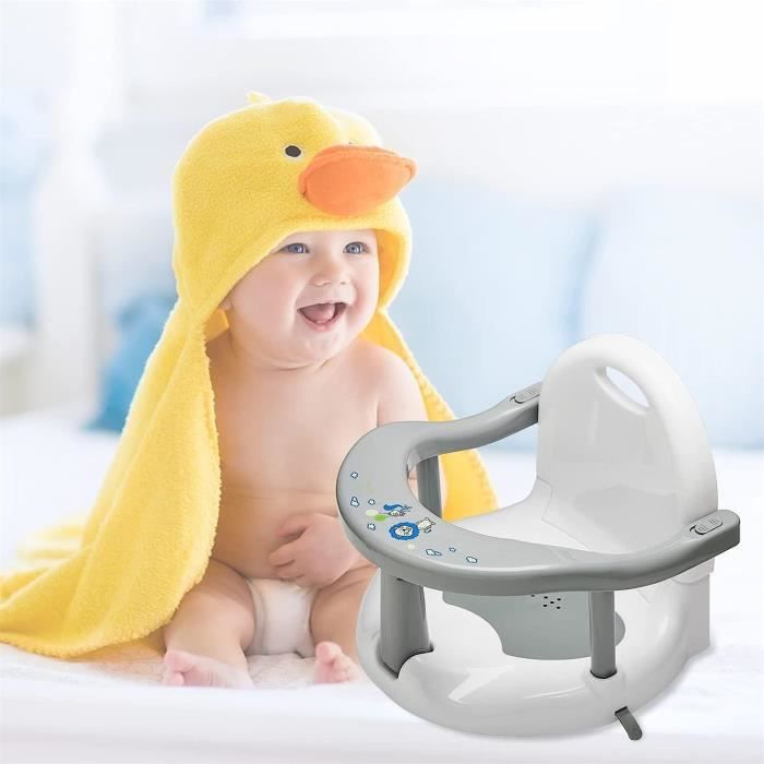 Chaise de bain pour bébé avec siège de support de norme d'aspiration,  antidérapant, anti-renversement, respectueux de la peau, degré de chaleur,  baignoire, douche de 6 à 18 mois - AliExpress