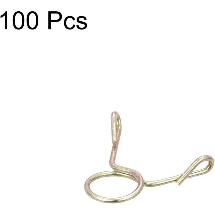 20 Colliers Serrage Acier Inox 304 - 4mm ID, Pour Tuyaux 2.5-3mm OD, Air/Eau/Carburant