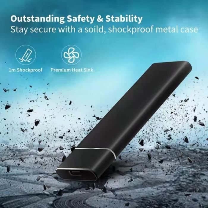Étui SSD Housse de Protection pour Samsung T7 Shield 1TB 2TB 4TB Disque Dur  Externe blue