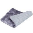 3pcs tapis de salle de bain doux antidérapant ensemble-tapis de couverture de toilette (gris violet)-3