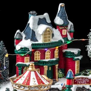 Décoration Lumineuse Extérieur Père Noël Avec Lanterne – 40 LEDs – H30 Cm – Transformateur Inclus – Pour Un Noël Féerique