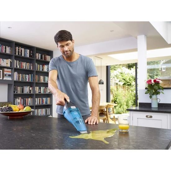 Base de charge 7,2 V BLACK+DECKER NVC215WA-QW Aspirateur /à main sans fil Brosse 15.5 385 ml Argent et bleu