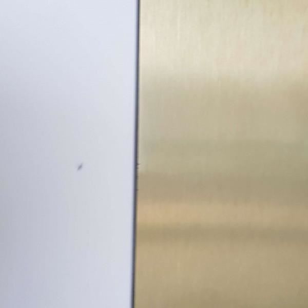 AluCouleur Crédence Composite Aspect INOX Brossé - 10 Tailles - Hauteur 65  cm x (Largeur 90 cm)