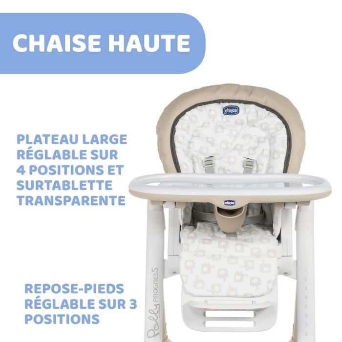 Housse de chaise polly progress - CHICCO - Beige - Réglable - Bébé -  Cdiscount Puériculture & Eveil bébé