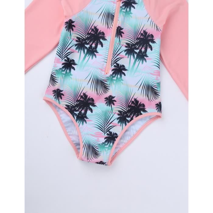 Enfant Fille Maillot de Bain 1 Piece Tankini Tenue de Plage Haut