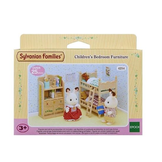 Sylvanian Families 4254 Le Mobilier Chambre Enfants Cdiscount Jeux Jouets