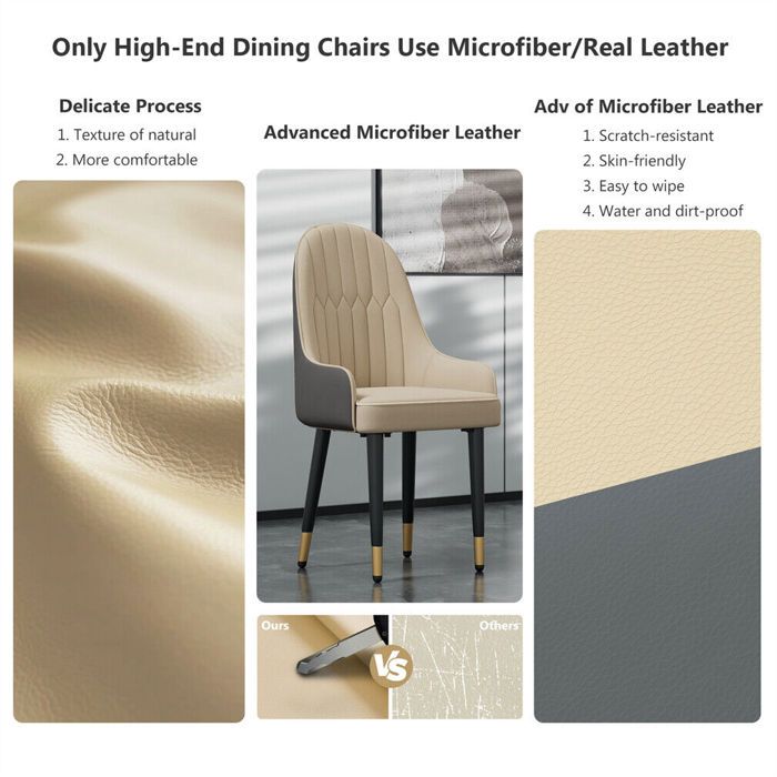 Chaise Salle à Manger Lot de 2 Chaise Cuisine Design Fauteuil ...