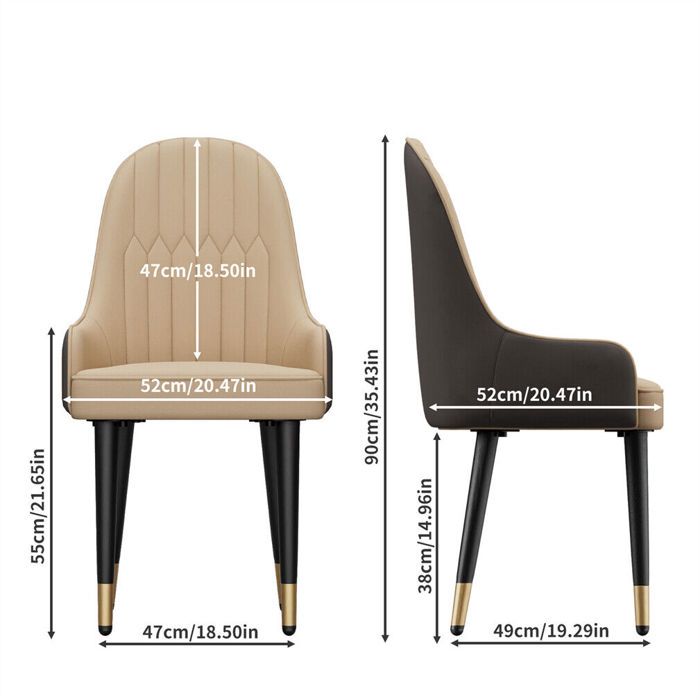 Chaise Salle à Manger Lot de 2 Chaise Cuisine Design Fauteuil ...