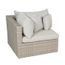 Angle De Salon De Jardin En Resine Tressee Cappuccino Kasai 88