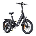 ENGWE L20 3.0 Boost - Vélo Électrique Pliable 20" -Batterie Amovible 48V13.5Ah - Autonomie 100km - Frein à disque hydraulique ,Noir