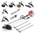 Outil multifonctions jardin 65cc 4,9cv moteur à essence 2 temps, 9 accessoires, guidon double poignée, harnais - Greencut GM650X-9