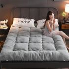 WOVTE Tapis De Sol Tatami en Cachemire épaissi d'agneau,Matelas Pliable Portatif De Futon Matelas Double - Gris,180x200 cm